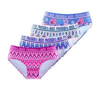 FREEGUN Culotte Femme, sous-vêtements Féminins, Confortable et Doux (Lot de 4), Violet Taille L