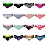 FREEGUN Pack Surprise Culotte Femme Microfibre, Lot de 5, Modèle Aléatoirement Choisis, Gris, Noir, Rose, Bleu, Taille S