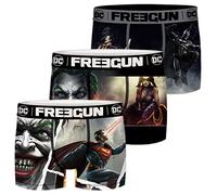 FREEGUN DC Comics Lot de 3 boxers pour homme Motif Batman Superman Justice League Impression S M L XL XXL Taille S Couleur : mélange de motifs 2