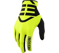 Freegun Devo Skin Gants de motocross, noir-jaune, taille M L pour homme