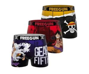 Freegun Homme Fgop/1/Bm/Pk3 Boxeur Ajusté, Violet/Noir/Blanc/Rouge/Orange, M EU