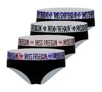 FREEGUN Lot de 4 Boxers Femme Coton (L, Spe24)