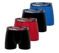 FREEGUN Lot de 4 Boxers Garçon Coton Dynamik Sport (10-12 ans, Tom A1)