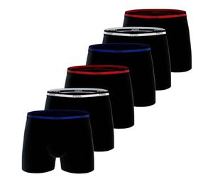 FREEGUN Lot de 6 Boxers Homme Coton Uni (S, FRGN Noir Multi)