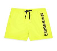 FREEGUN Maillot de Bain Garçon Séchage Rapide, Short de Bain Enfant, Plage, Confortable avec Poches, Jaune Taille 8 ans/10 Ans