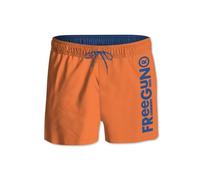 FREEGUN Maillot de Bain Homme Confortable, Short de Bain, Plage, Séchage Rapide et Ajustement Parfait, Orange, Bleu, Taille M
