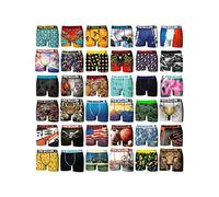 FREEGUN Pack Surprise Boxer Homme, Calecon Modèle Aléatoire, Confortable et Agréable (Lot de 5), Bleu, Blanc, Gris, Rouge, Taille M