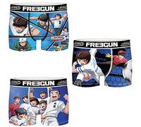 FREEGUN S-Set de 3 Slips Boxer Oliver et Benji-rivaux et Equipement Homme Microfibre, Multicolore, Multicolore, S