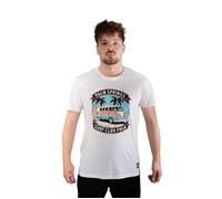 Freegun - T-shirt Homme Coton Aucun Van, Régular, Col rond, Manches courtes - Blanc (Pièce) L