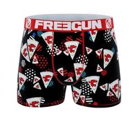 FREEGUN x La Vache Qui rit, Boxer Enfant en Microfibre, Motif Portions, Noir (FR/ES, Âge, 10 Ans, 12 Ans, Taille Normale, Noir)