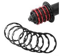 Freehub Rondelle de carrosserie et joint de cassette de vélo pour entretoises de roue libre visant à améliorer la fonction d'engrenage du moyeu (rouge, 2 mm)