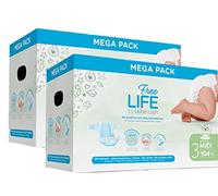 Freelife Bébé Cash Couches Taille 3 (4-9 kg) - 2 x 104 = 208 couches