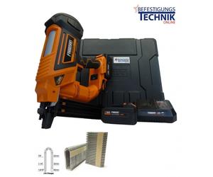 Freeman agrafeuse de clôture sans fil LD315 22-40mm 2x4,0Ah pour agrafes de clôture 10.5G Tjep crampons à étrier KL-89.2