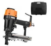 Freeman PFS105 Agrafeuse de clôture pneumatique de calibre 10,5 1-9/16" avec crochet de ceinture réglable en métal et étui