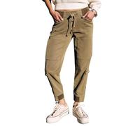 Freeman T. Porter - Jogging Celine Jazz Kaki uni avec Une Coupe Droite et Un Cordon de Serrage - Taille 38
