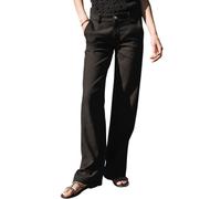 Freeman T. Porter Pantalon Agatha Plain Linen Black, Noir , 32