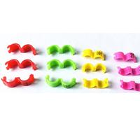 freen-p 100 pcs/lot 3 mm 1-100 numérotées Clip Snap Plastique Bird Bague Jambe Bandes Parrot Finch Canaries Regroupées, Jaune