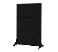 Freending Présentoir en métal perforé avec 20 pinces Hoo polyvalent pour artisanat, foires, salons commerciaux, système Sto mobile (noir, 50 x 40 x 120 cm)