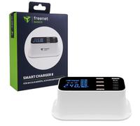 Freenet 42W Chargeur Rapide QC 8 Ports USB-C USB-A Station De Bureau Blanc