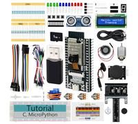 Freenove ESP32 Kit Dev CAM Board Super Starter Kit, Microcontrôleur à Double Noyau 32 Bits 240 MHz, Caméra Embarquée WiFi + BT, Tutorial Détaillé de 522 Pages, Code Python C, 78 Projets, 173 Articles