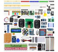 Freenove Kit de Démarrage Complet pour Raspberry Pi 5 4 B 3 B+ 500 Zero 2 W, Tutorial de 1170 Pages, Python C Java Scratch Processing Code, 386 Articles, 164 Projets, Caméra Haut - parleurs