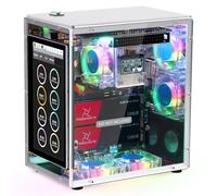 Freenove Raspberry Pi 5 NAS Case Kit, Quad M.2 NVMe SSD Slots, 5 PWM ARGB Fans Light Sync, CPU Tower Cooler, 4.3" Touchscreen, Stereo Speakers, 3.5 mm Audio (SSD Not Included)