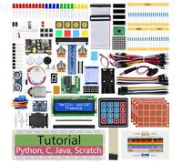 Freenove Ultimate Starter Kit for Raspberry Pi 5 4 B 3 B+ 400 Zero 2 W, 962-Page Detailed Tutorial, Python C Java Scratch Processing Code, 223 Items, 128 Projects (Raspberry Pi Not Included)