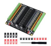 Freenove Universal Breakout Board Compatible with Arduino Nano Micro Raspberry Pi Pico 1 2 W ESP32 ESP8266, Terminal Block Shield Hat with Pin Header, GPIO Status LED, 5 V 3.3 V