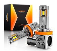 FREERAP Ampoule H11 LED 600% 6500K Lumière Blanche, 32000LM