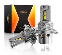 FREERAP Ampoule H4 LED 600% 6500K Lumière Blanche, 32000LM