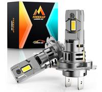 FREERAP Ampoule H7 LED 32000LM, 100W 600% 6500K Lumière Blanche, 1:1 Halogène Mini Taille, 70000+ Heures De Vie, Plug and Play Installation Facile, 2 Pièces(H7)