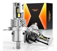 FREERAP Lot de 2 ampoules de phare LED H4, 6500 K, blanc froid, 60 W 32 000 lm H4/9003/HB2, ampoules de phare avec ventilateur, aucun adaptateur nécessaire, Plug and Play (H4/9003/HB2)