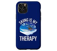 Freeride Funny Alpine Ski is My Therapy Coque pour iPhone 11 Pro