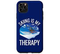 Freeride Funny Alpine Ski is My Therapy Coque pour iPhone 11 Pro Max