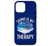 Freeride Funny Alpine Ski is My Therapy Coque pour iPhone 12 Mini