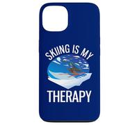 Freeride Funny Alpine Ski is My Therapy Coque pour iPhone 13
