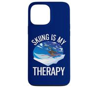 Freeride Funny Alpine Ski is My Therapy Coque pour iPhone 13 Pro Max
