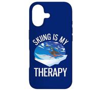 Freeride Funny Alpine Ski is My Therapy Coque pour iPhone 17