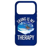 Freeride Funny Alpine Ski is My Therapy Coque pour iPhone 17 Pro