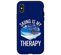 Freeride Funny Alpine Ski is My Therapy Coque pour iPhone X/XS