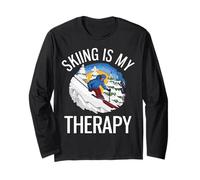 Freeride Funny Alpine Ski is My Therapy Manche Longue