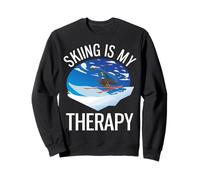 Freeride Funny Alpine Ski is My Therapy Sweatshirt