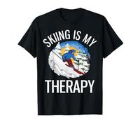 Freeride Funny Alpine Ski is My Therapy T-Shirt
