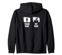 Freerunning Your Dad My Dad My Dad Fille Son Funny Parkour Sweat à Capuche