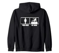 Freerunning Your Mom My Mom Fille Son Funny Parkour Sweat à Capuche