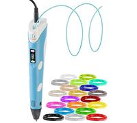 FreeSculpt Stylo 3D : stylo d'impression 3D, alimentation USB, comprend 20 filaments PLA (stylo d'imprimante, stylo d'impression, stylo à bille)