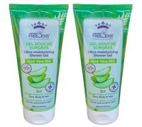 FREESENS® Gel douche surgras 3 en 1 - Aloé Véra bio Set(S) 2x200 ml