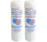 FREESENS® Rouge à lèvres hydratant & Ultra-nourissant - Beurre de karité Huile macadamia 2x4 g