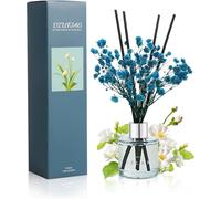 Freesia Diffuseur De Parfum Maison Avec 8 Bâtonnets,Fleurs Diffuseur Bâtonnets Pr Chambre,Salon,Salle De Bain,Bureau 50ml