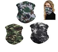 Freesiom Lot de 3 Cache Cou Col Visage Couvre-Chef Bandana Tube Homme Femme Cagoule Camouflage Tour de Cou Sport Moto Velo Protection Vintage Cadeau Pas Cher